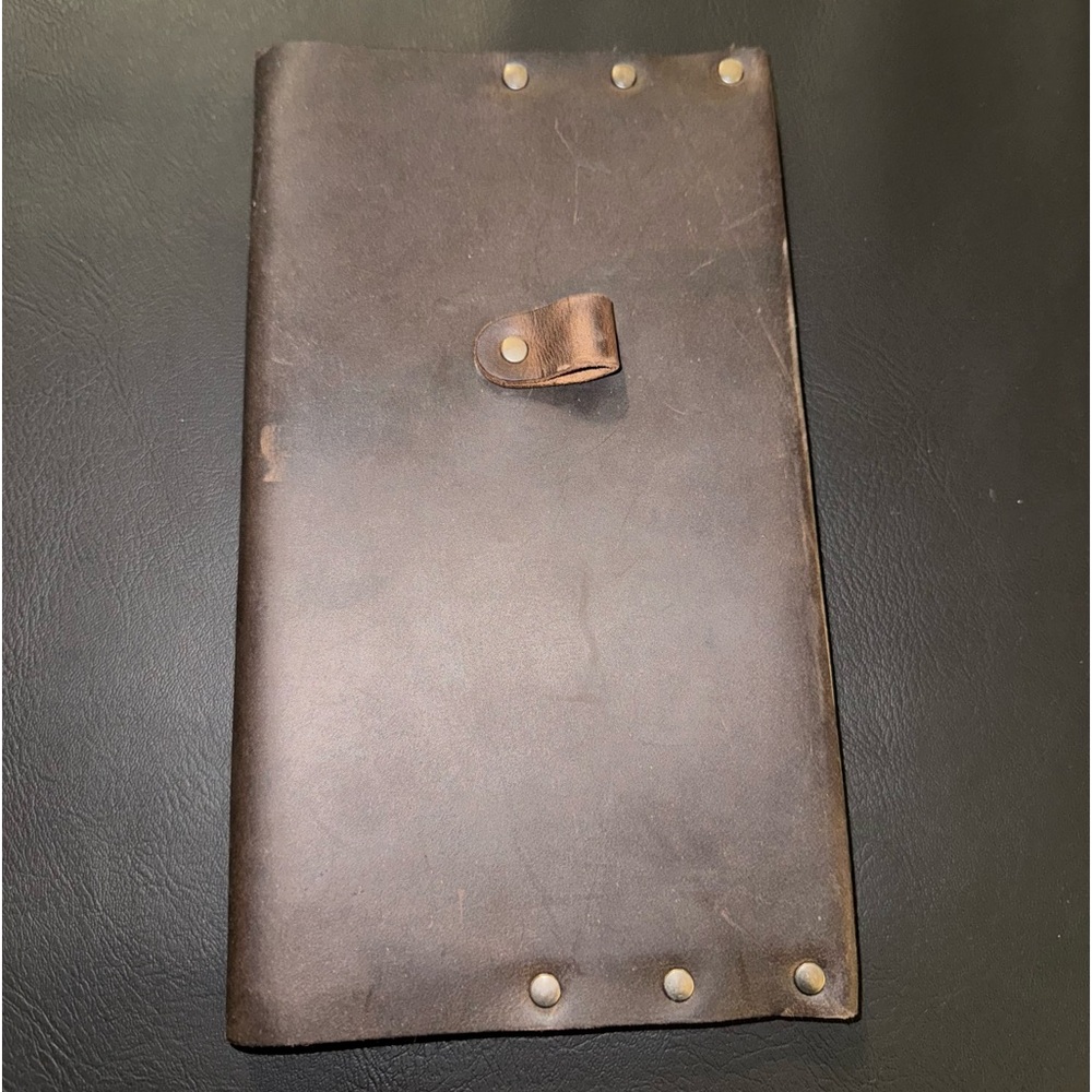 Hide & Drink Leather Riveted Journal Cover